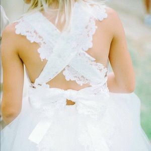 Flower Girl Amalee Style FG108 White Dress Size 8